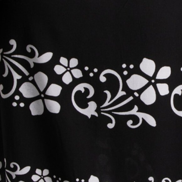 CELINA MOON Puff Sleeve Floral Tiered Midi Shirt Dress - Picture 3 of 3